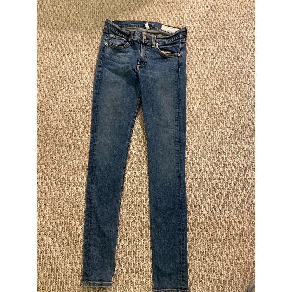 Barely worn Rag and Bone 27 skinny jeans blue